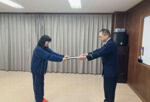 神戸市西消防署より人命救助について感謝状をいただきました。